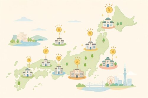 自治体補助金の比較イメージ
