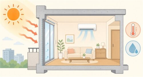 マンション室内の暑さ対策全体像