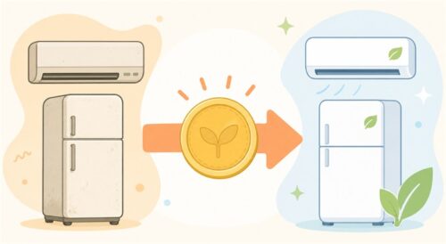 古い家電から省エネ家電への買い替え検討