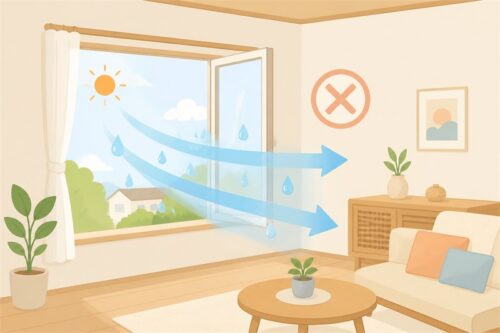 夏の昼間の換気は逆効果になることも