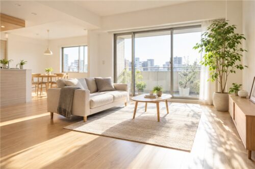 リフォームを終えたマンションの室内