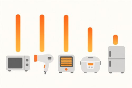 家電ごとの電気の量