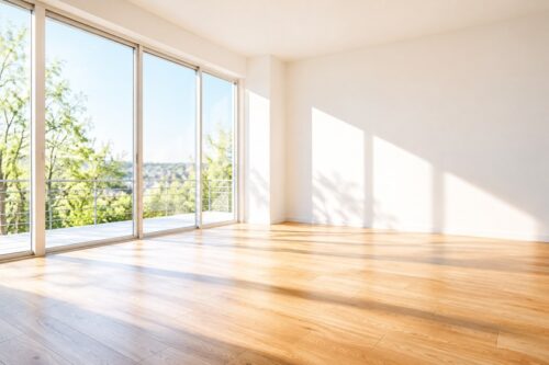 明るい新しい部屋
