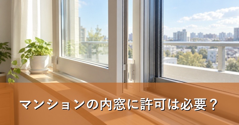 内窓を取り付けたマンションの窓
